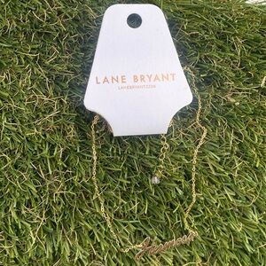 Lane Bryant gold Hermosa beautiful cursive name fashion necklace